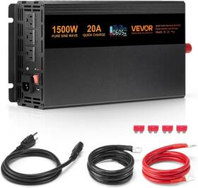 Tpu1500w Vevor Sump Pump Battery Backup System 1500w Auto Switches To Black
