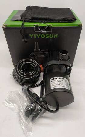 332561j Vivosun Submersible Water Pump 1600 Gph - 100w 14ft Lift Quiet Open Box
