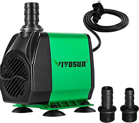 Vivosun 800gph Submersible Pump Ultra Quiet Water With 10ft