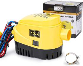 Volcanorbuy 744759135827 12v Automatic Boat Bilge Water Pump 1500gph With Auto Float Switch