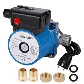 Wepump B0dz65ylw5 Npt 3/4 Domestic Hot Water Circulation Pump 93w Recirculating
