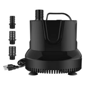 3000l Yssoa 840166270479 800gph Submersible Water Pump 3000l/h 60w With Bottom Suction 9.8ft High