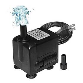 450l Yue Guan 763347923110 118gph Ultra Quiet Submersible Water Fountain Pump 450l/h 6w With 2 Nozzle