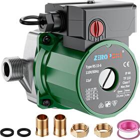B0bfm17wxk Zeropone 93w Hot Water Recirculating Pump 3-speed Npt 3/4 Inch Stainless Steel