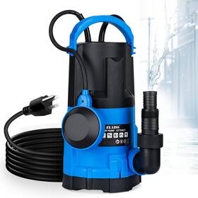 Kf750k31 Zlaiss 1hp Submersible Water Pump 3700 Gph Sump 3700gph 3 In 1 Black1