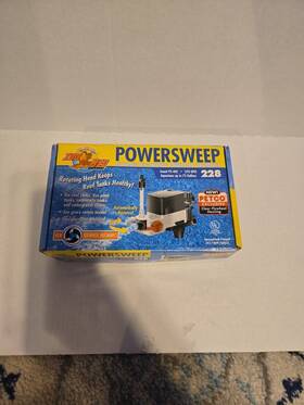 Ps-40c Zoo Med Power Sweep 228 Automatic Self-rotating Powerhead Wavemaker 270 Gph New