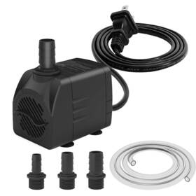 Zoronk 787803892345 Fountain Pump Dry Burnning Protection&ultra Quiet Design With 4.8ft Tubing 40