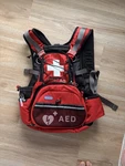 Heartsine First Aid Aed Backpack Red Portable Emergency Treatment Kit. Fixed Price $79.99.