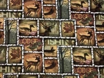 Woodland Wildlife Deer Valance Animal Patch Window Curtain - Cabin Lodge Decor. Fixed Price $19.94.