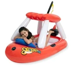 Inflatable Boat Pool Toy Large Canopy Swimming Water Blow Up Air Floaty. Fixed Price $7.88.