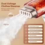 Mini Steam Iron With Built-in Water Tank Can Clothes Any Material 120-220V. Fixed Price $49.99.