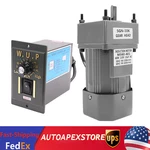 1:10 60W Ac Gear Motor & Variable Speed Reduction Controller 135RPM 110V Usa. Fixed Price $82.00.