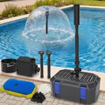 Pond Filter & Fountain Kit With 3 Spray Heads, All-in-one 400GPH. Fixed Price $99.98.