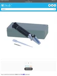 Suybon Portable Refractometer Fish Tank, Testing, Science, Water, Salt. Fixed Price $50.00.
