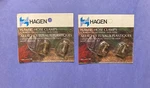 Hagen 2-PLASTIC Hose Clams Fish Aquarium . New Old Stock-free Ship. Fixed Price $9.99.