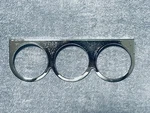 Sun 3 Gauge Chrome Mounting Panel Blueline Greenline 2 5/8 60'S-70'S Muscle Car. Fixed Price $55.00.