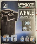 Whale 200 Aquarium Canister Filter 25-50 Gal (190 Gph) Sicce. Fixed Price $138.00.