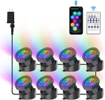 Rgb Underwater Pond Lights, Super Bright Led Submersible Fountain Colored. Fixed Price $95.51.