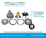 Genuine Mercury Quicksilver Water Pump Kit 817275Q05. Fixed Price $179.99.