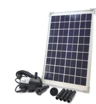 Aeo Solar Water Pump Kit: Dc Brushless 196GPH W/ 10W Panel. Fixed Price $89.00.