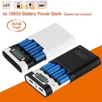 Dual Usb Ports 5V/2.5A 2000-12000MAH Power Bank Diy Case For 4*18650 Battery. Fixed Price $11.82.