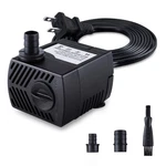 Cwkj Fountain Pump, 80GPH(4W 300L/H) Submersible Water Durable Black. Fixed Price $13.35.