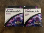 2 Packs -seachem Reef Starter Fundamentals 3X 100ML Beginner Aquarium. Fixed Price $36.00.