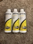Seachem Amguard Ammonia Detoxifier For Aquariums 250 Ml Exp 4/2029 3 Pack New. Fixed Price $33.00.