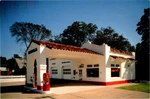 Postcard Little Rock Magnolia Mobil Gas Station Pump Near Central High School. Fixed Price $15.00.
