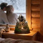 4-TIER Snow Mountain Tabletop Water Fountain With Led Lights & Zen Decor. Fixed Price $116.99.