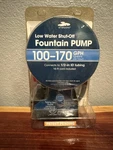 Smartpond 100-170 Gph Submersible Fountain Pump Low Water Shut-off W/ 16FT Cord. Fixed Price $28.00.