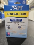 Api General Cure Freshwater Saltwater Fish Powder Medication 10 Packets Per Box. Fixed Price $12.95.