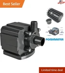 Versatile Pondmaster 700 Gph Water Pump - Submersible Inline With 18' Cord. Fixed Price $261.73.