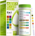 100PCS 8IN1 Aquarium Test Strips Ammonia Ph Nitrite Freshwater Saltwater Tank. Fixed Price $18.99.