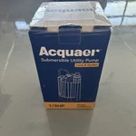 Acquaer Automatic Submersible Water Pump 1/3 Hp 115V Sump AUP033-6 Open Box. Fixed Price $39.99.