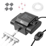 Aqqa Powerful Aquarium Air Pump Adjustable Fish Oxygen Aerator For Basem.... Fixed Price $47.33.