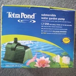 Tetra Pond Submersible Water Garden Pump Max Flo 250 Gph. Fixed Price $30.00.