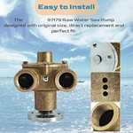 97179 For Water Raw Pump Sherwood E35 Crusader 350 502 & V6 Marine Engines. Fixed Price $187.68.