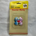 Vintage Magnet Memo Holder Counter Mates Dogs Love Pink Blue Heart Nos Brand New. Fixed Price $12.00.