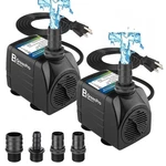 Fountain Pump, 2-PACK 550GPH(2000L/H 30W) Submersible Water Adjustable .... Fixed Price $47.75.