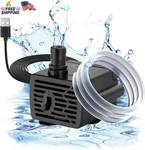 Datoo Dc 5V Usb Water Pump For Fish Tank 3W Mini Submersible With Tub. Fixed Price $11.51.