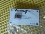 Shower Sump Pump Panel For Catalina Sailboat Marine 4.25" X 2.5" Whit/blk PB2078. Fixed Price $30.00.