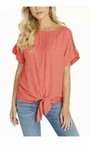 Buffalo David Bitton Ladies' Tie Front Top Blouse - E12. Fixed Price $11.01.