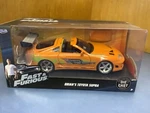 Brians Toyota Supra Orange 1:24 Fast & Furious Jada 10 Second Car. Fixed Price $34.99.