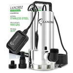 Pump 1.6HP 6000GPH Stainless Steel Submersible Float Switch Silver Sump Lanchez. Fixed Price $179.99.