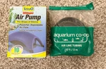 Tetra Whisper 10 Gallon Aquarium Air Pump Quiet Aerator + Co-op Tubing. Fixed Price $8.00.