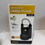 Eco-flo # SUP54 1/6 Hp 1680 Gpm Submersible Utility Pump. Fixed Price $50.00.