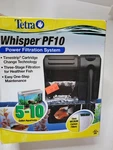 Tetra Whisper PF10 Power Filter, 3-STAGE Filtration 5-10 Gal Aquariums Open Box. Fixed Price $14.90.