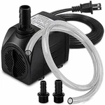 Pulaco 400GPH Submersible Water Pump With Ft Tubing, 25W Durable Fountain. Fixed Price $24.74.