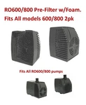 Replacement Filter & Foam 2PK For Rena Oem RO600/800 Water Pumps All Versions. Fixed Price $8.77.
